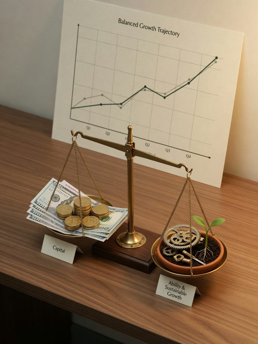 Funds, capabilities, and goals — the three pillars of profit growth pace